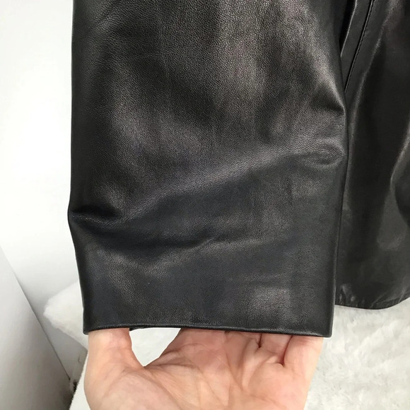 Preston & York Woman Genuine Lamb Leather & Wool Winter Coat Black Size 3XL - Picture 5 of 12